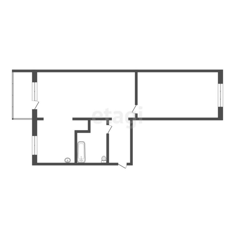 квартира г Юрга ул Машиностроителей 22 фото 16