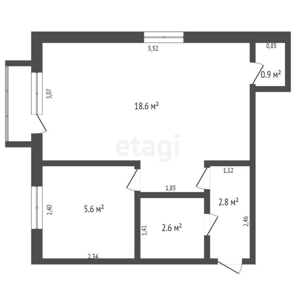 квартира г Кемерово р-н Кировский ул Аллейная 3 фото 12