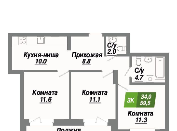 квартира г Новосибирск Заельцовская Калининский квартал жилой комплекс фото 1