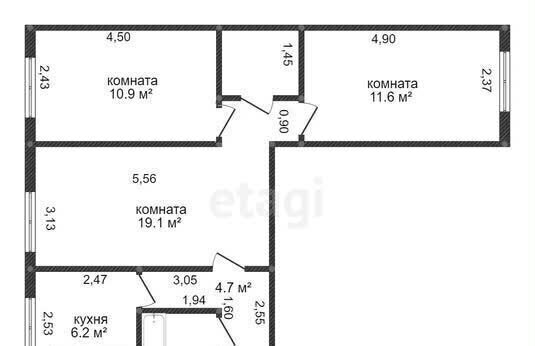 квартира г Черногорск ул Советская 36 фото 14