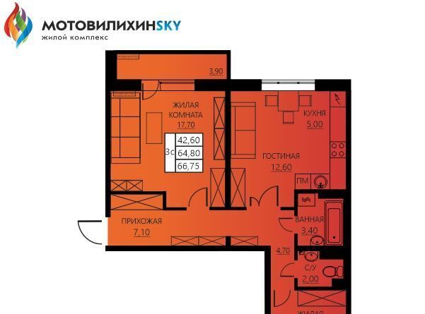 р-н Мотовилихинский ул Гашкова 56к/4 ЖК «МотовилихинSky» фото