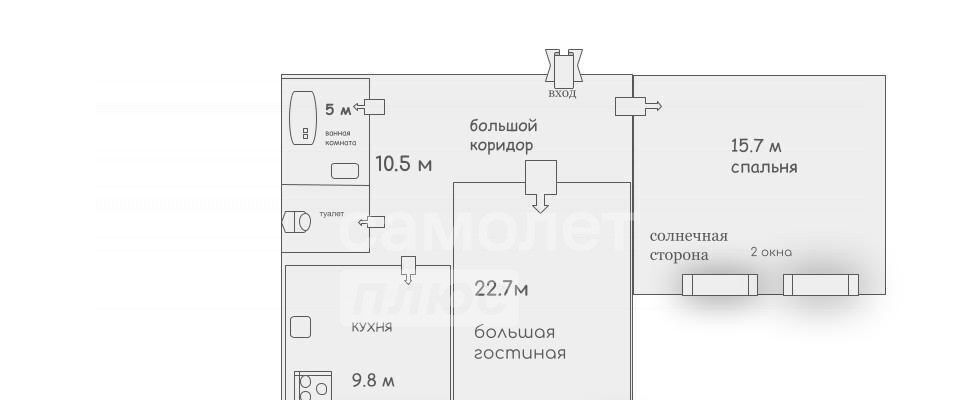 квартира г Санкт-Петербург метро Ленинский Проспект ул. Политрука Пасечника, 10к 2 фото 2