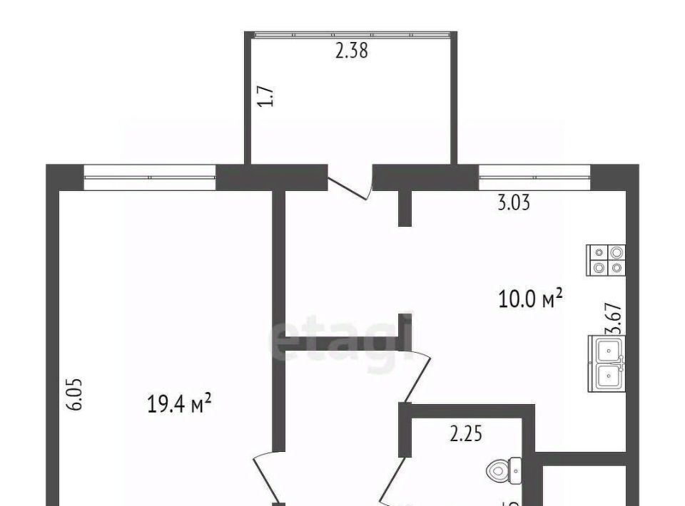 квартира г Калуга р-н Ленинский ул Дзержинского 92к/2 фото 2