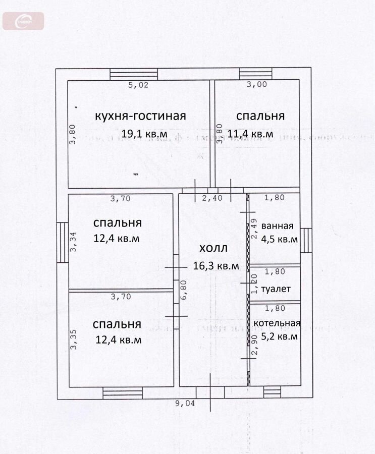 дом р-н Новоусманский с Новая Усмань ул Кутузова 95 Усманское 1-е сельское поселение фото 3