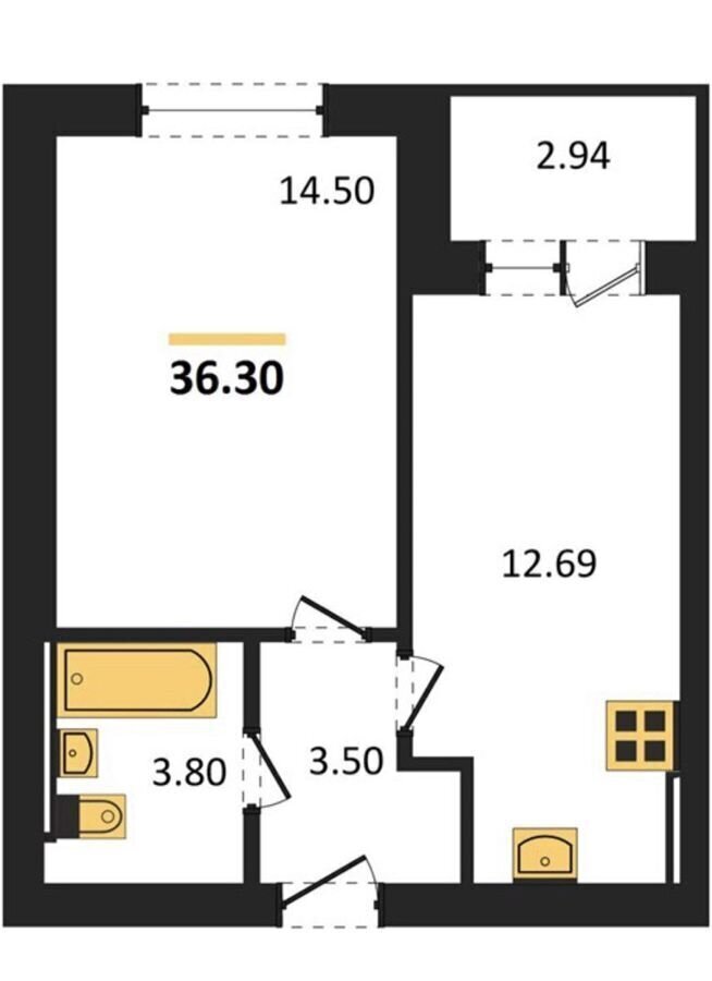 квартира г Калининград р-н Центральный ул Сержанта Мишина 81 корп. 2 фото 2