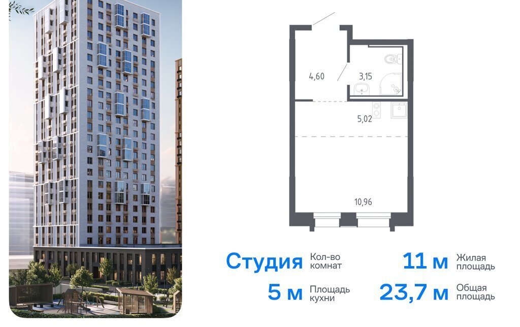 квартира г Владивосток р-н Ленинский ЖК «Квартал Нейбута» 141к/2 фото 1