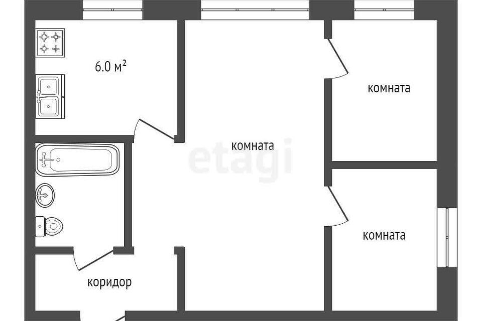 квартира г Балашов ул Карла Маркса 47 Балашовский район фото 9