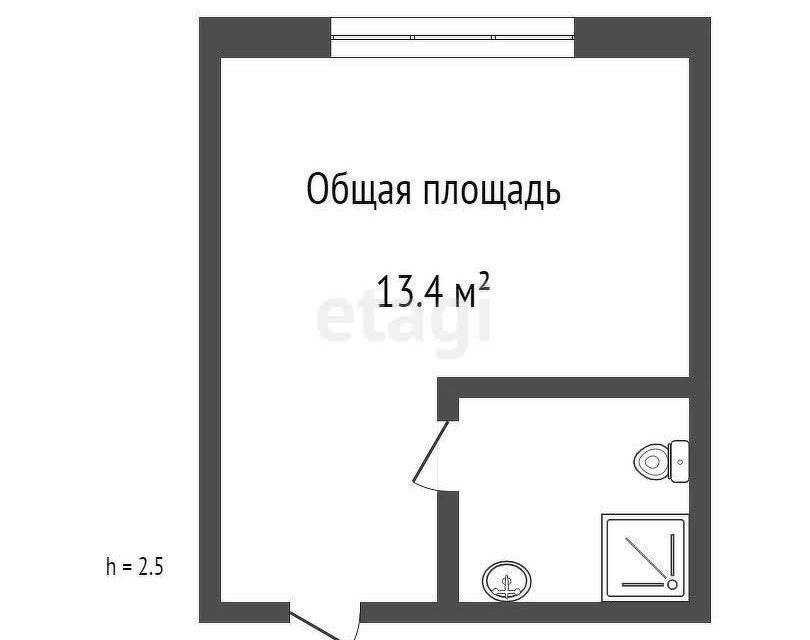 квартира г Томск р-н Октябрьский городской округ Томск, Герасименко, 7д ст 1 фото 9