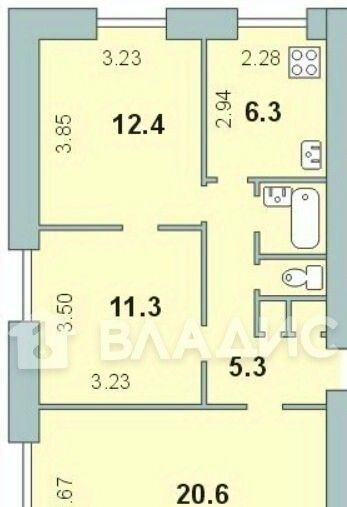 квартира г Новосибирск Заельцовская ул Объединения 100/1 фото 2