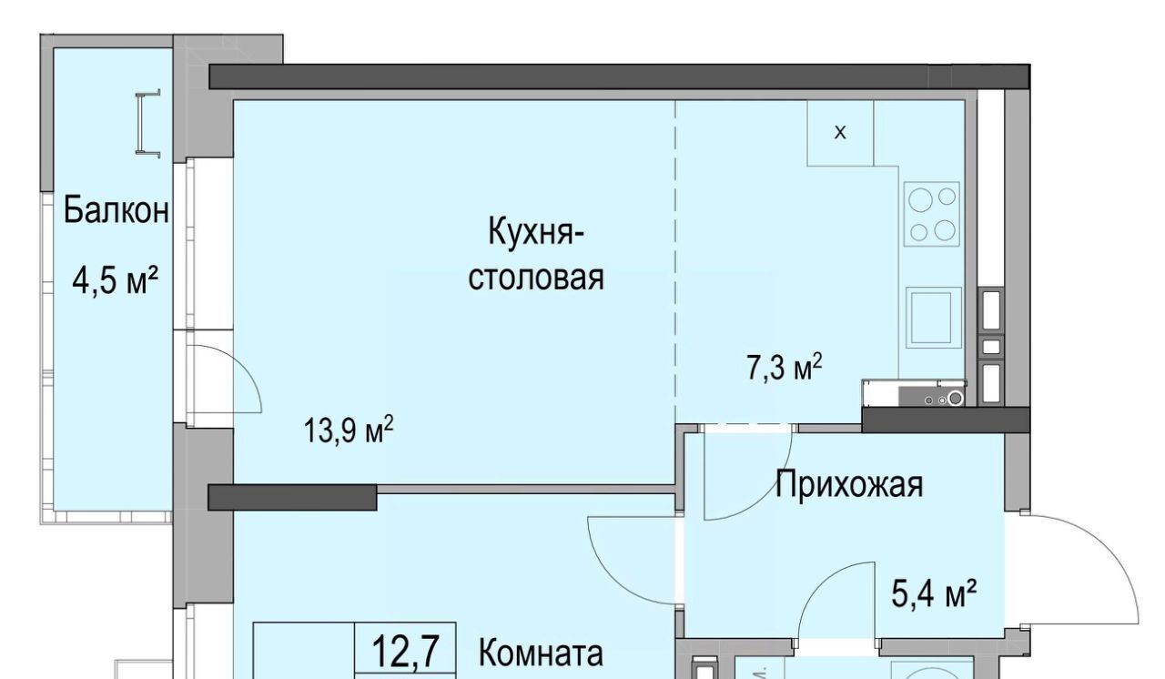 квартира г Ижевск р-н Первомайский пер Ботеневский 30к/1 фото 2