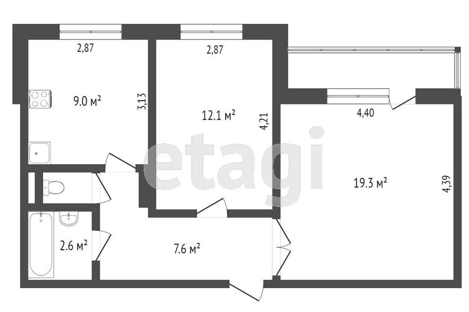 квартира г Тобольск 35, Тобольск городской округ фото 9