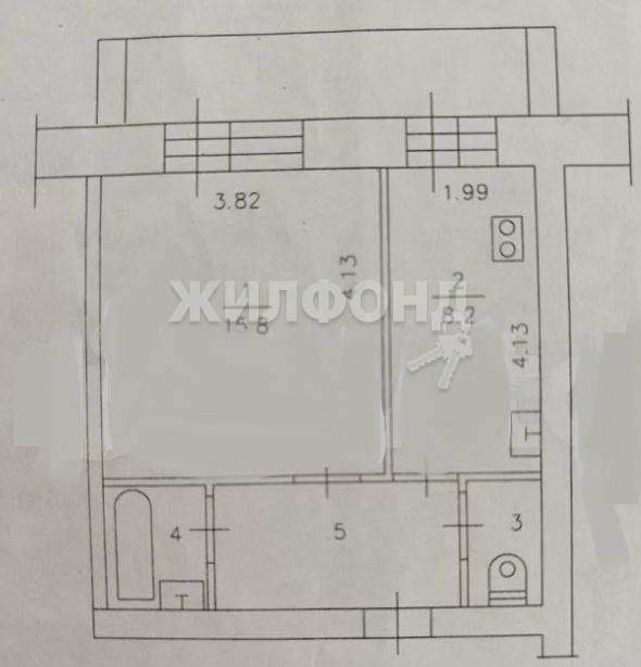 квартира г Томск р-н Ленинский пер Ботанический 22/1 фото 12