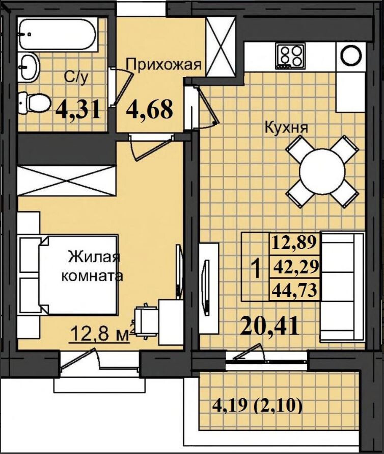 квартира г Оренбург ул Ильи Глазунова 3 городской округ Оренбург фото 9