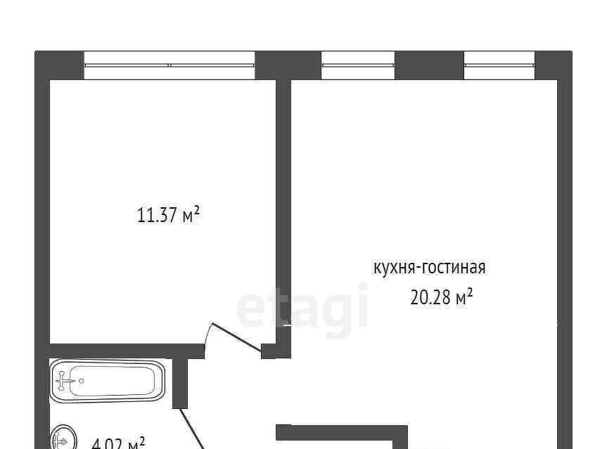 квартира г Тюмень п Рощино р-н Калининский ул Александра Федоровича 10 фото 2