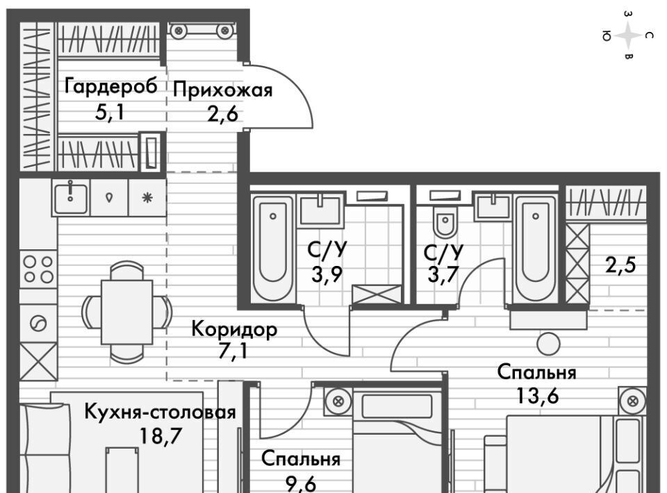 квартира г Казань ЖК "Фриссон" Аметьево фото 1