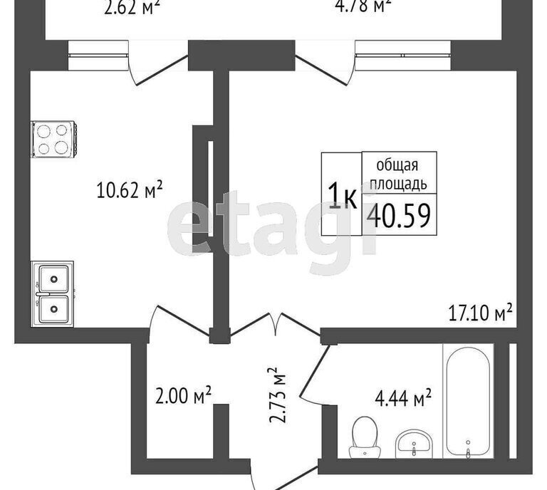 квартира г Омск ул Долгирева 2 фото 9