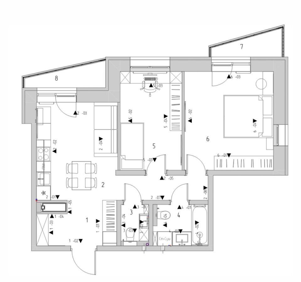 квартира р-н Иркутский рп Маркова кв-л Стрижи, д. 15 фото 17