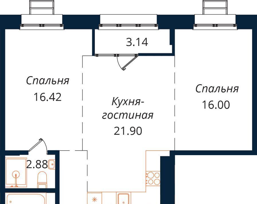 квартира г Иркутск р-н Октябрьский ул Юрия Левитанского фото 1