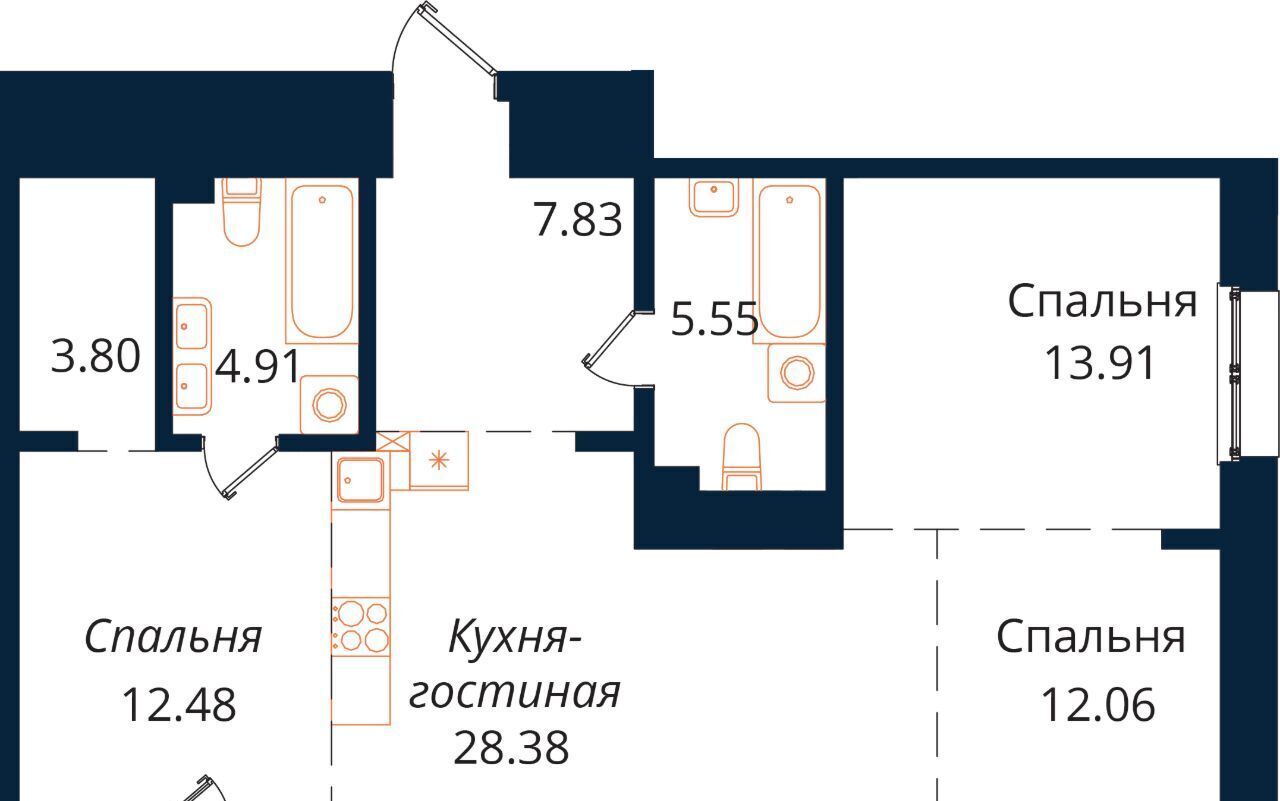 квартира г Иркутск р-н Октябрьский ул Юрия Левитанского фото 1