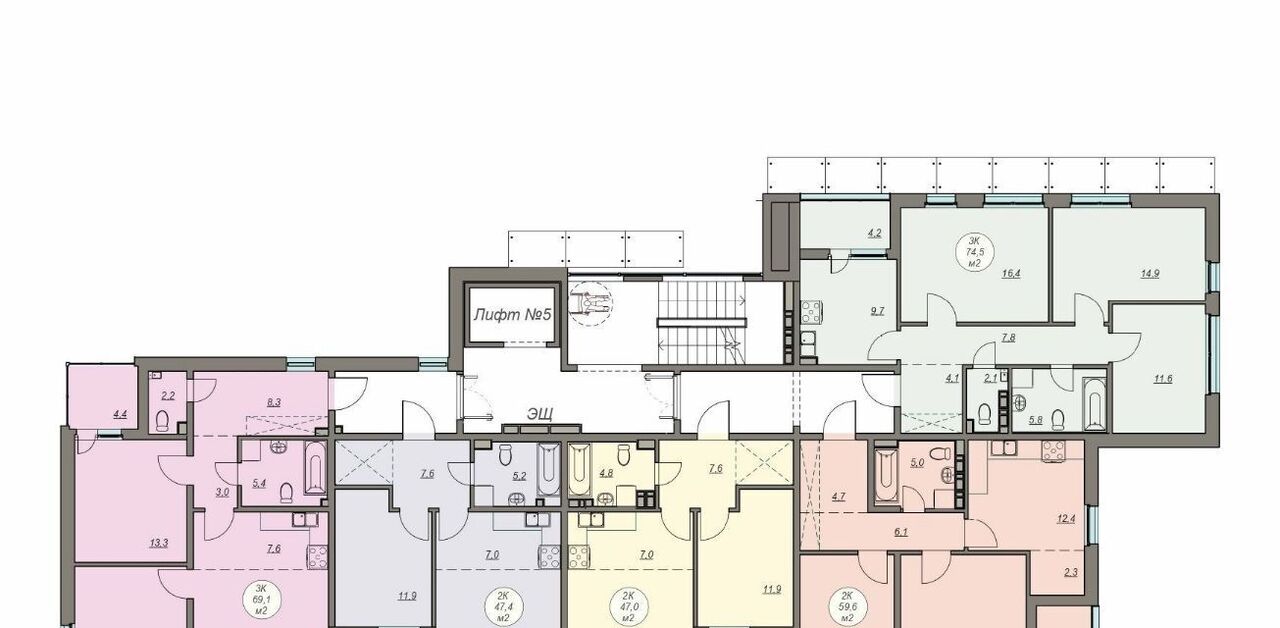 квартира г Петрозаводск Древлянка-9 Древлянка-2 ЖК «Каскад» фото 2