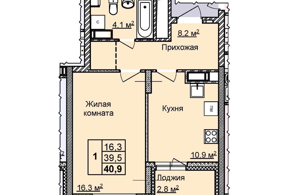 квартира г Нижний Новгород ул Первоцветная 3 Нижний Новгород городской округ фото 1