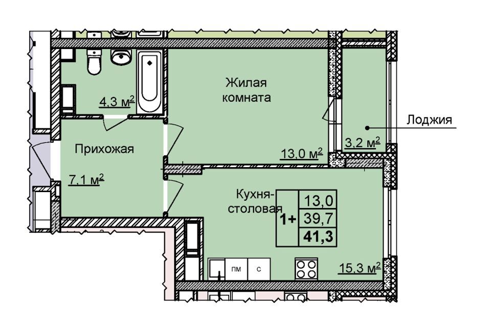 квартира г Нижний Новгород ул Первоцветная 3 Нижний Новгород городской округ фото 1