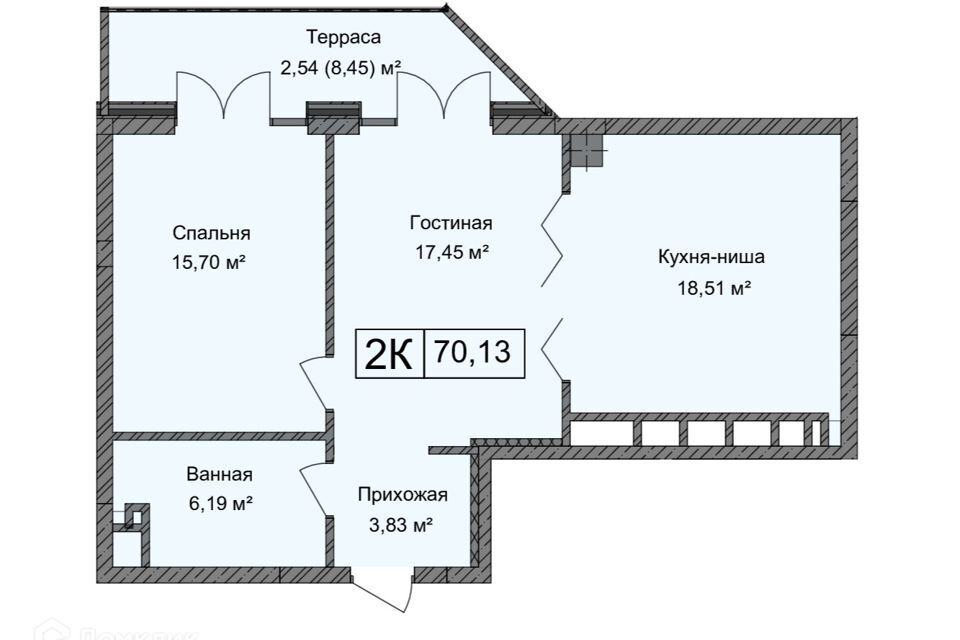 квартира г Каспийск городской округ Каспийск, Строящийся жилой дом фото 1