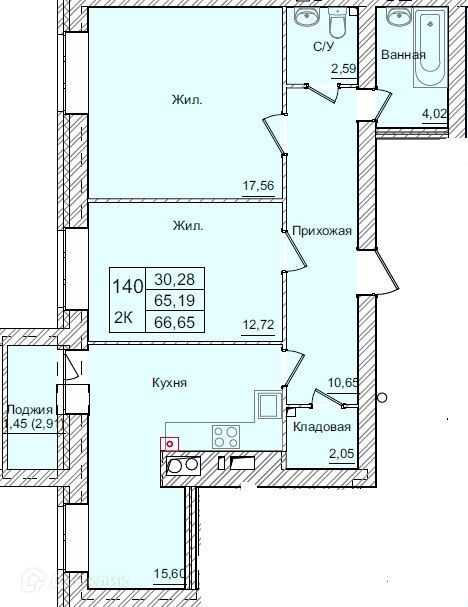 квартира г Калуга проезд 3-й Академический 10 городской округ Калуга фото 1