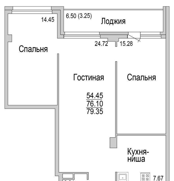 квартира г Набережные Челны р-н Комсомольский Замелекесье 26-й мкр фото 1