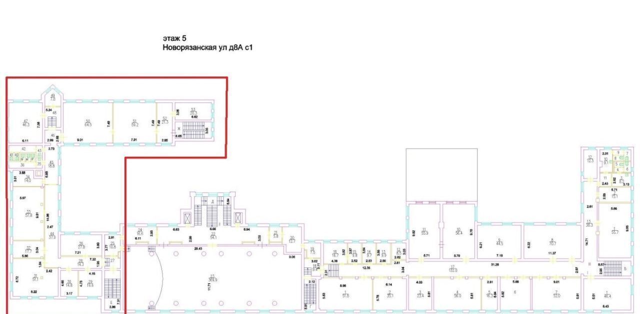 офис г Москва метро Комсомольская ул Новорязанская 8ас/1 фото 19