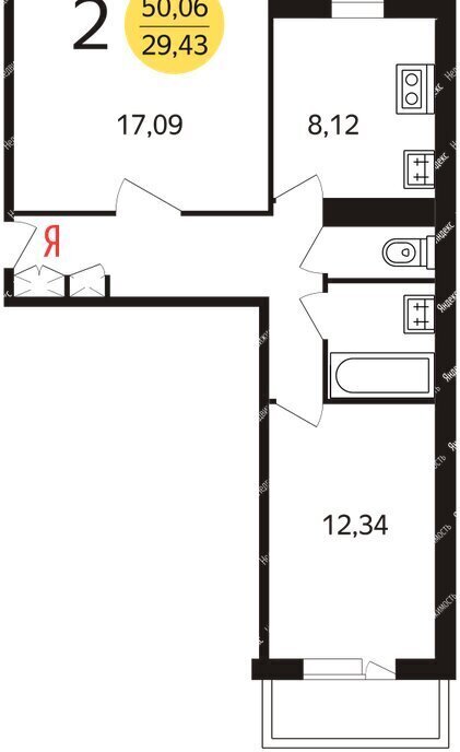 квартира г Москва метро Строгино ул Кулакова 11к/2 фото 1