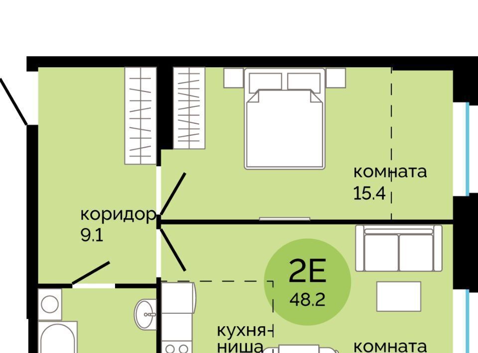 квартира г Пермь р-н Свердловский ул Яблочкова 5к/4 фото 1