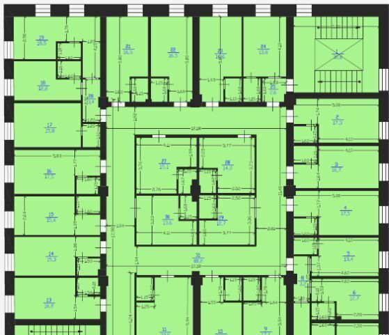 квартира г Нижний Новгород Горьковская ул Нестерова 5 фото 17