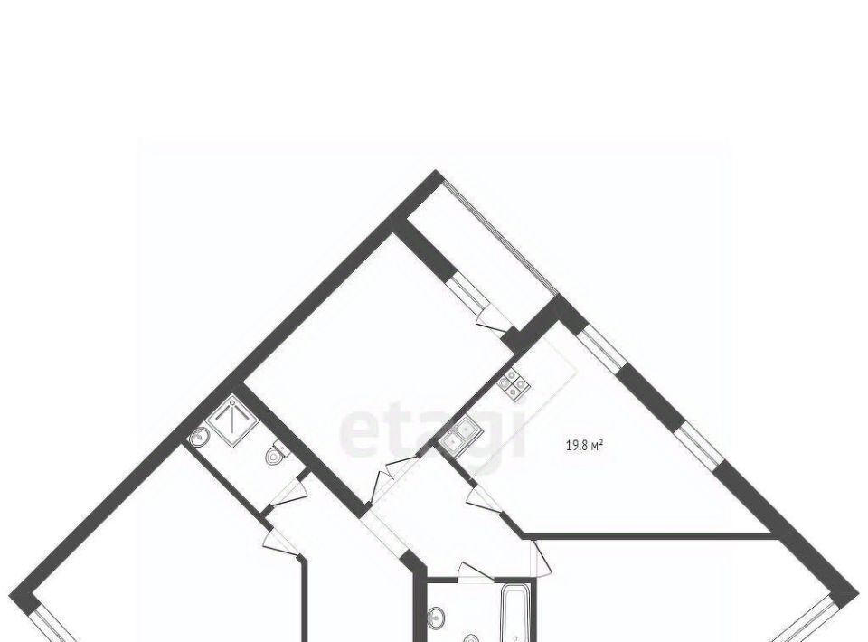 квартира г Калининград р-н Ленинградский ул А.Невского 192к/2 фото 36