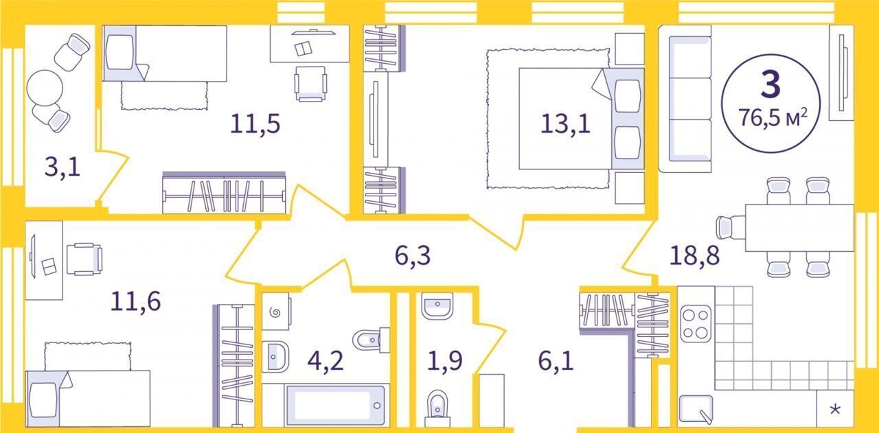 квартира г Екатеринбург Геологическая пл Куйбышева 25 фото 1