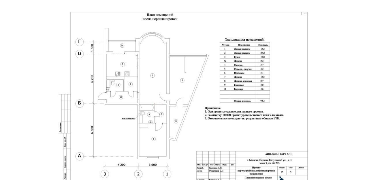 квартира г Москва метро Улица Дмитриевского ул Наташи Качуевской 4 фото 20