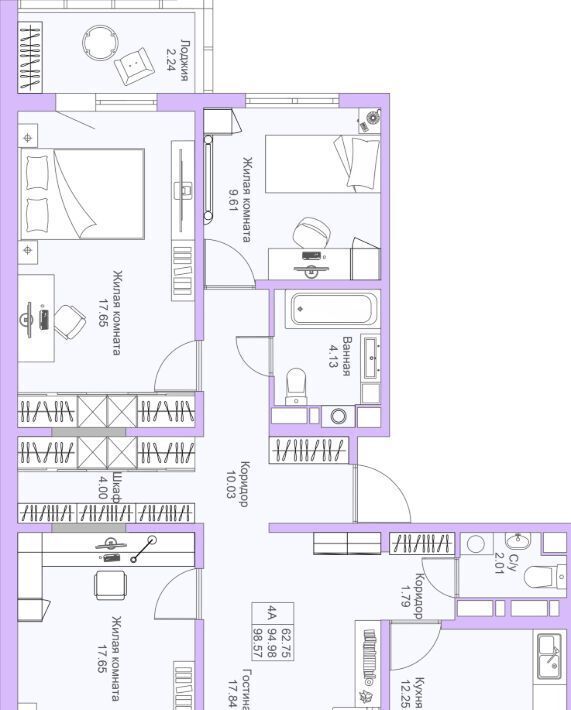 квартира г Казань метро Горки ул Рашида Нежметдинова 11к/5 фото 1