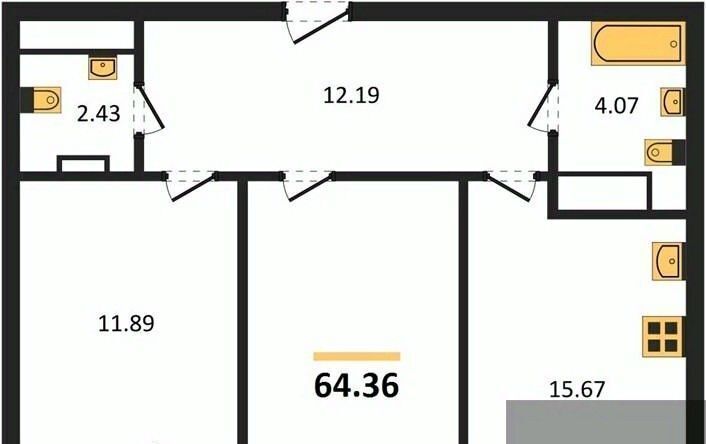 квартира г Воронеж р-н Центральный ул Ломоносова 116/1 фото 1