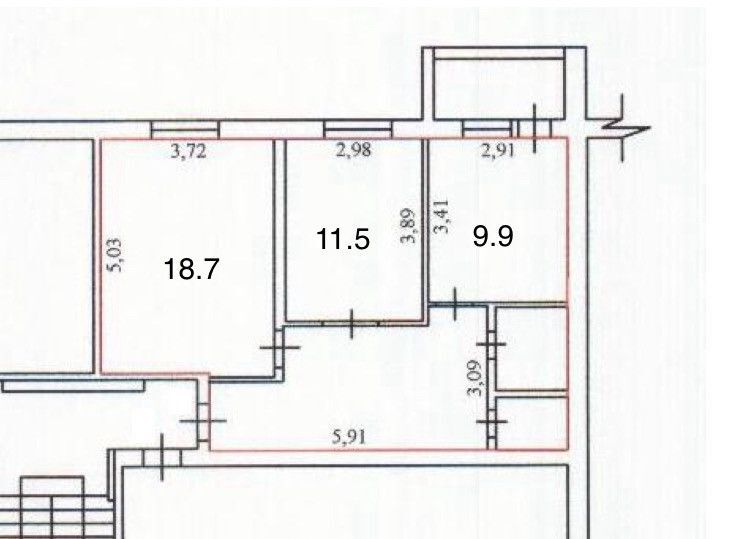 квартира р-н Заполярный рп Искателей ул Поморская 16 городское поселение Искателей фото 6