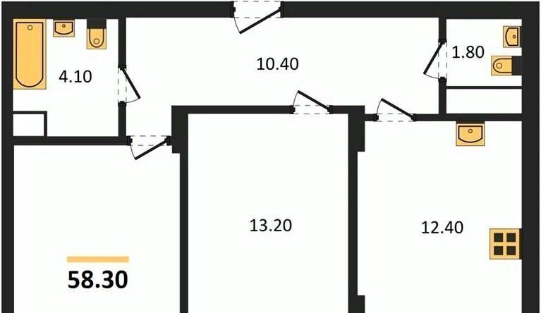 квартира г Воронеж р-н Железнодорожный б-р Содружества 1 фото 1