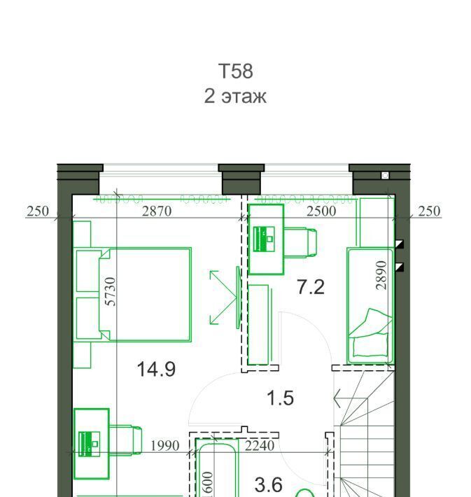 дом р-н Новосибирский с Новолуговое мкр Березки 2 5-й кв-л, 19/2/1 фото 9