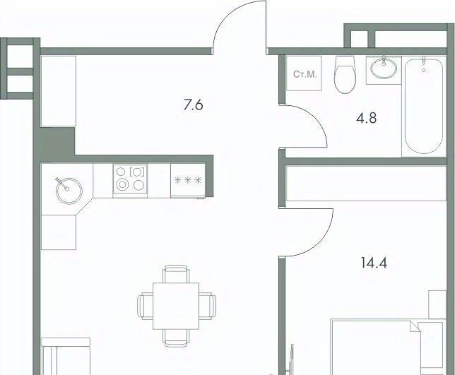 квартира г Ханты-Мансийск ул Красноармейская 45 фото 1