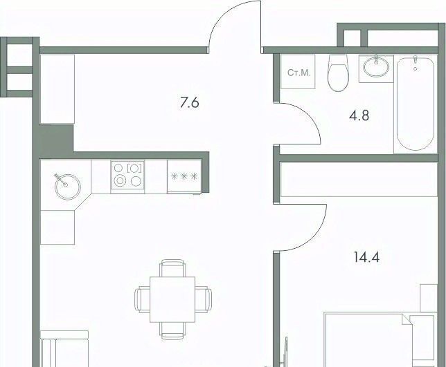 квартира г Ханты-Мансийск ул Красноармейская 45 фото 1