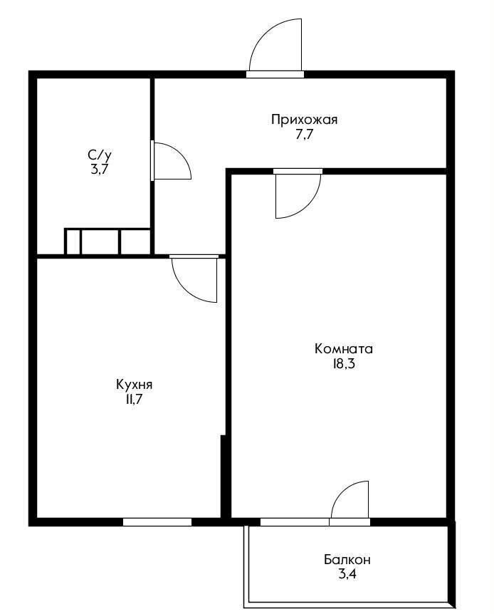 квартира г Краснодар р-н Карасунский ул им. Валерия Гассия 4/7к 2 фото 7