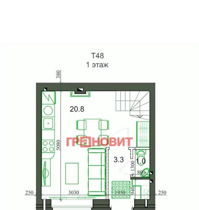 дом р-н Новосибирский с Новолуговое мкр Березки 2 5-й кв-л, 25/1/3 фото 9