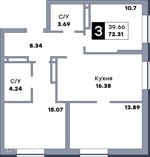 квартира г Самара р-н Октябрьский Самара городской округ, Жилой комплекс Спутник фото 1