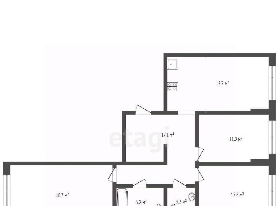 квартира г Новороссийск р-н Южный ул Григорьева 12к/1 Черноморский-2 фото 16