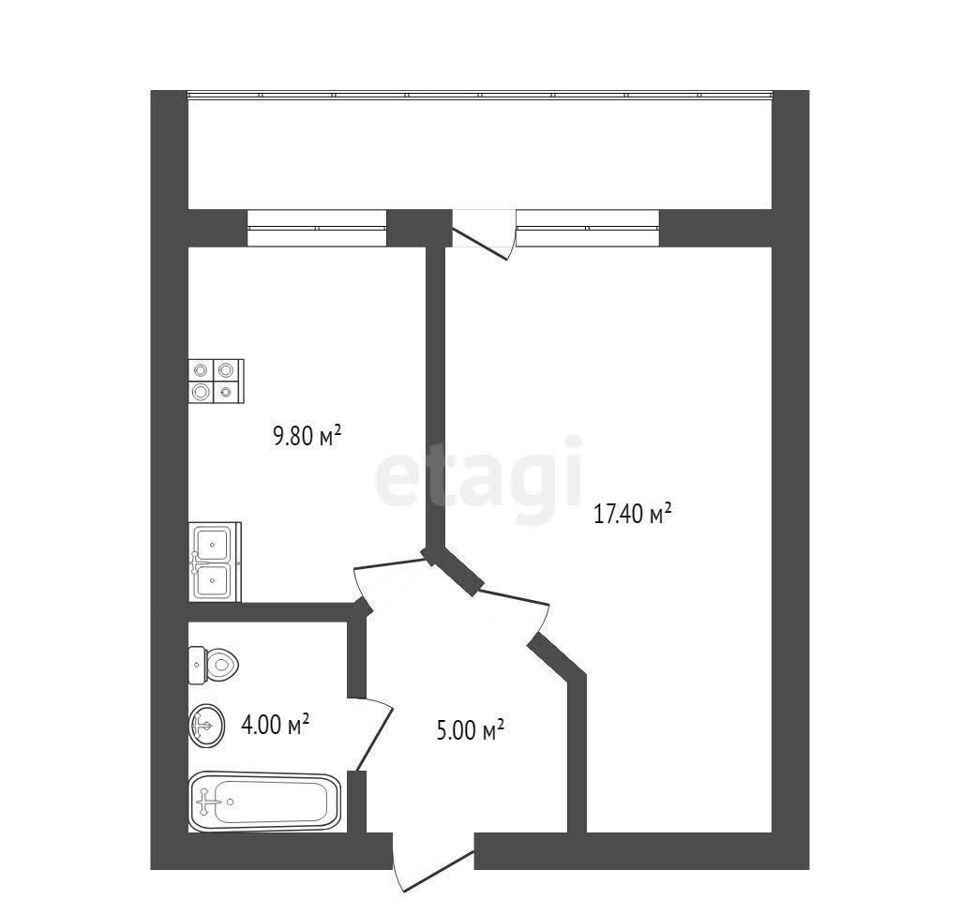 квартира г Тюмень р-н Центральный ул Максима Горького 10к/1 фото 29