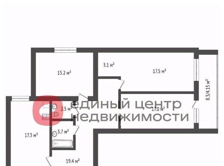 квартира г Тюмень р-н Ленинский ул Бирюзова 6б жилой дом по ул. Бирюзова Ленинский административный округ фото 5