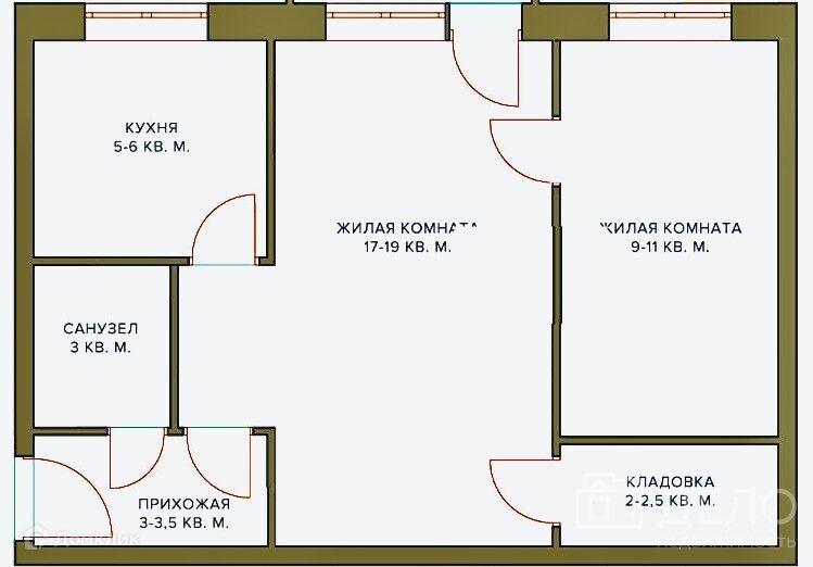 квартира г Рязань р-н Советский ул Ленина ул Есенина 68 городской округ Рязань фото 1